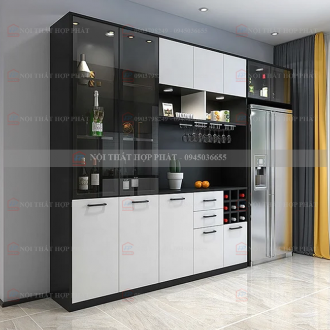 Kệ Bếp Gỗ KBG038 - Tủ Bếp, Tủ Rượu, Tủ Trang Trí Nhà Đẹp